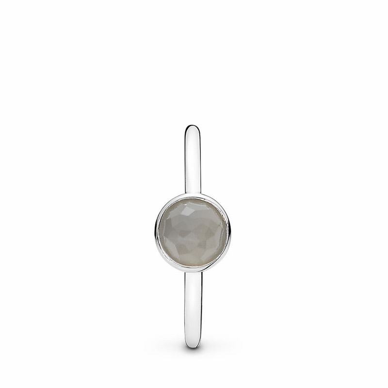 Pandora June Droplet Stackable Ring NZ, Sterling Silver (205684-LHA)